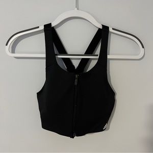 Adidas zip up sports bra